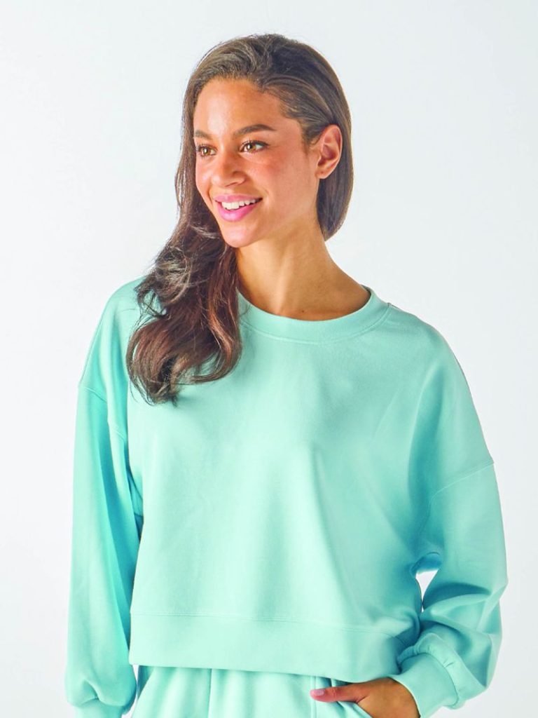 Simply Southern Laney Crewneck Pullover - Ice