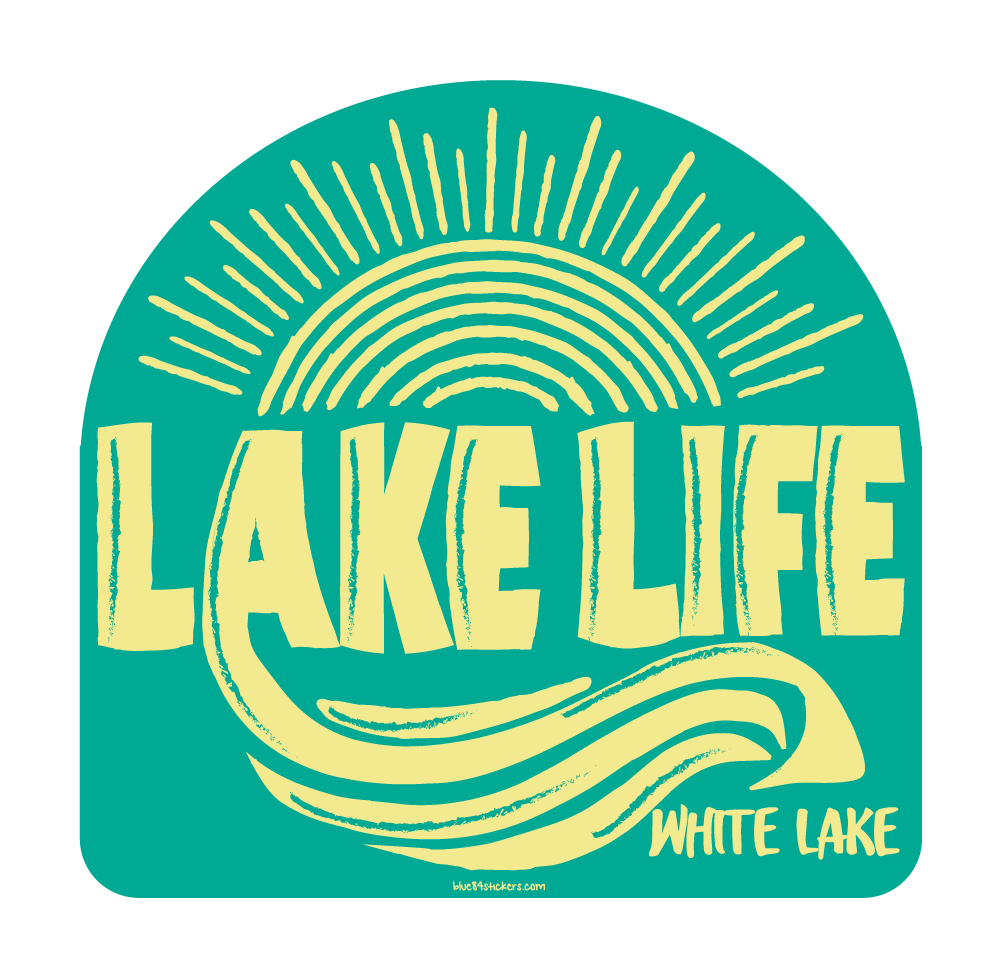 White Lake Sticker - Lake Life