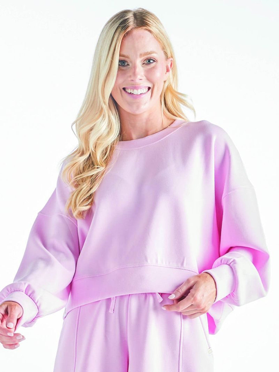 Simply Southern Laney Crewneck Pullover - Pink