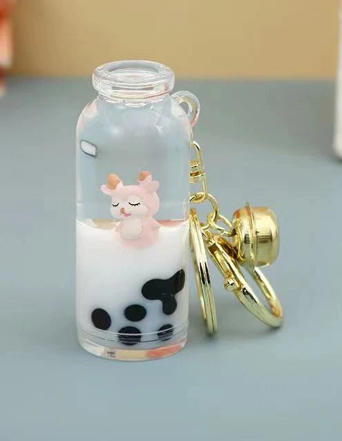 Snow Deer Floaty Keychain