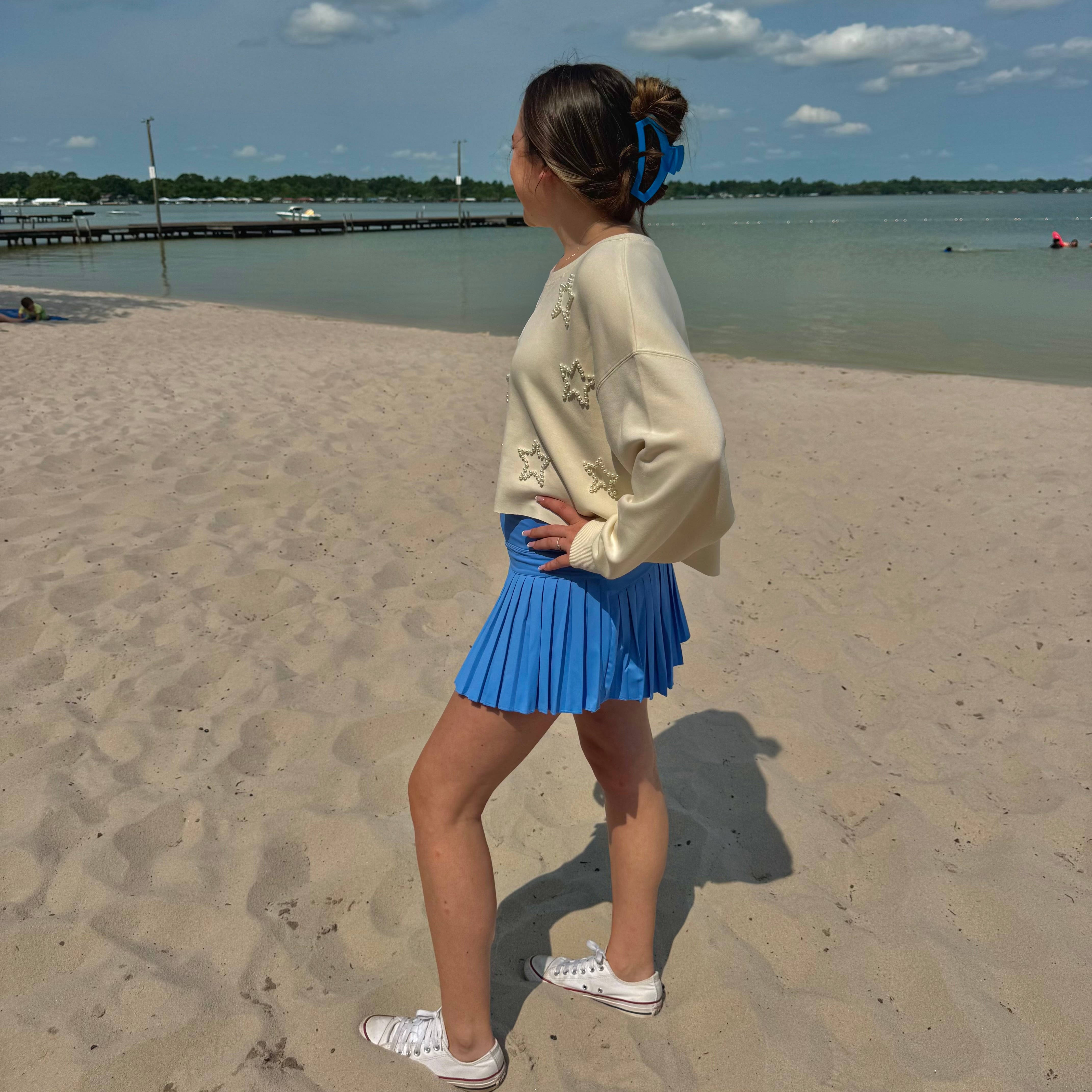 Simply Southern Pleated Skort - Pool