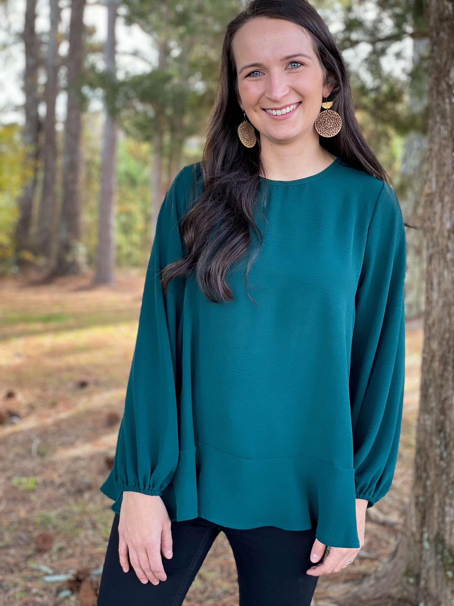 Emerald Green Blouse