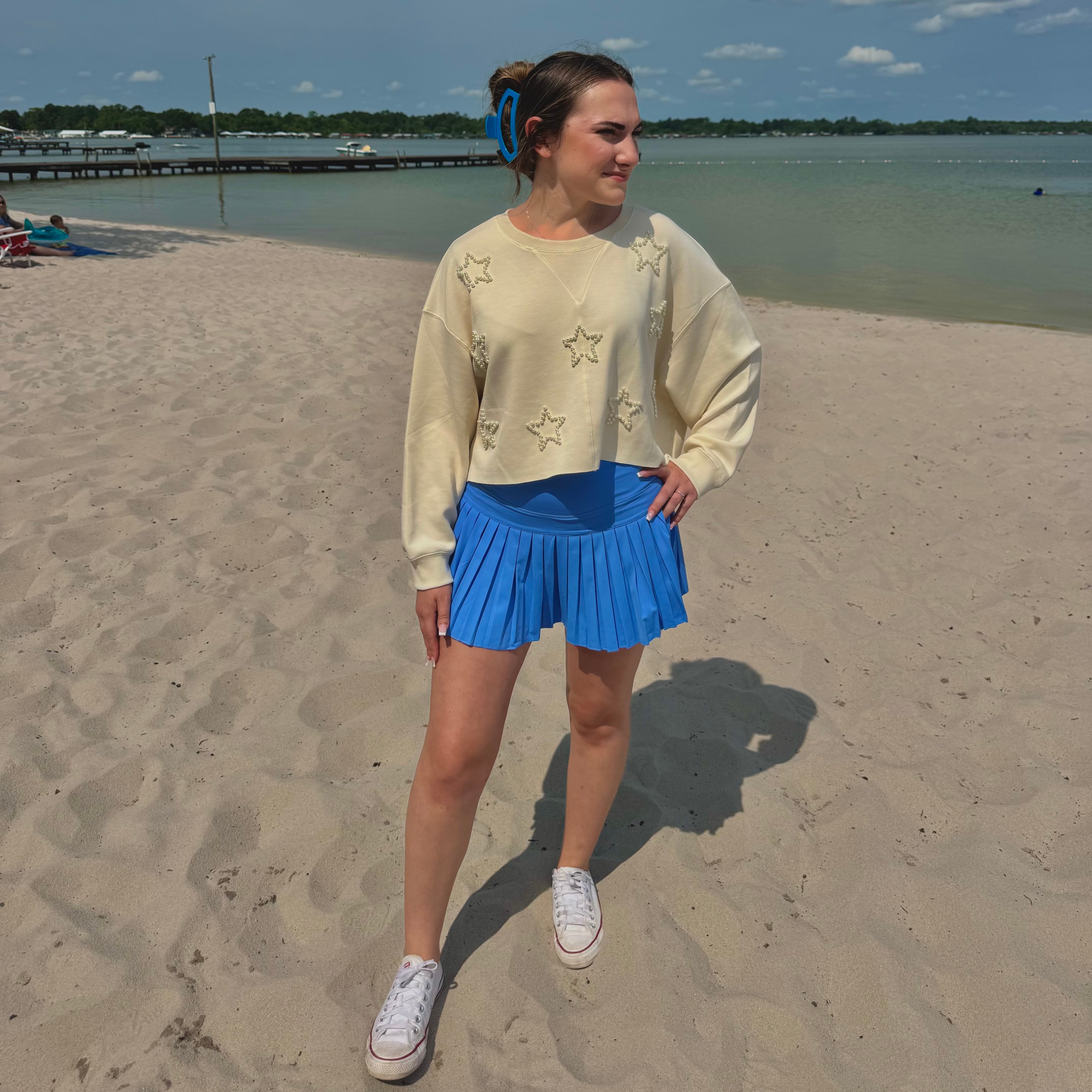 Simply Southern Pleated Skort - Pool