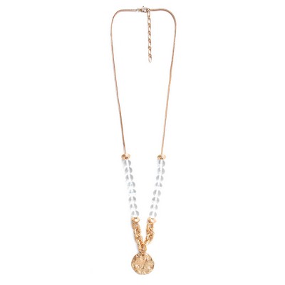 Carter Gold Clear Necklace