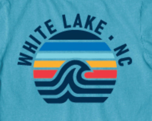 White Lake Pampers Wave SS Youth Tee - Sky Blue