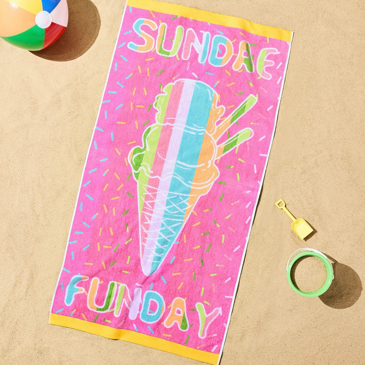 Kids Beach Towel - Sundae Funday