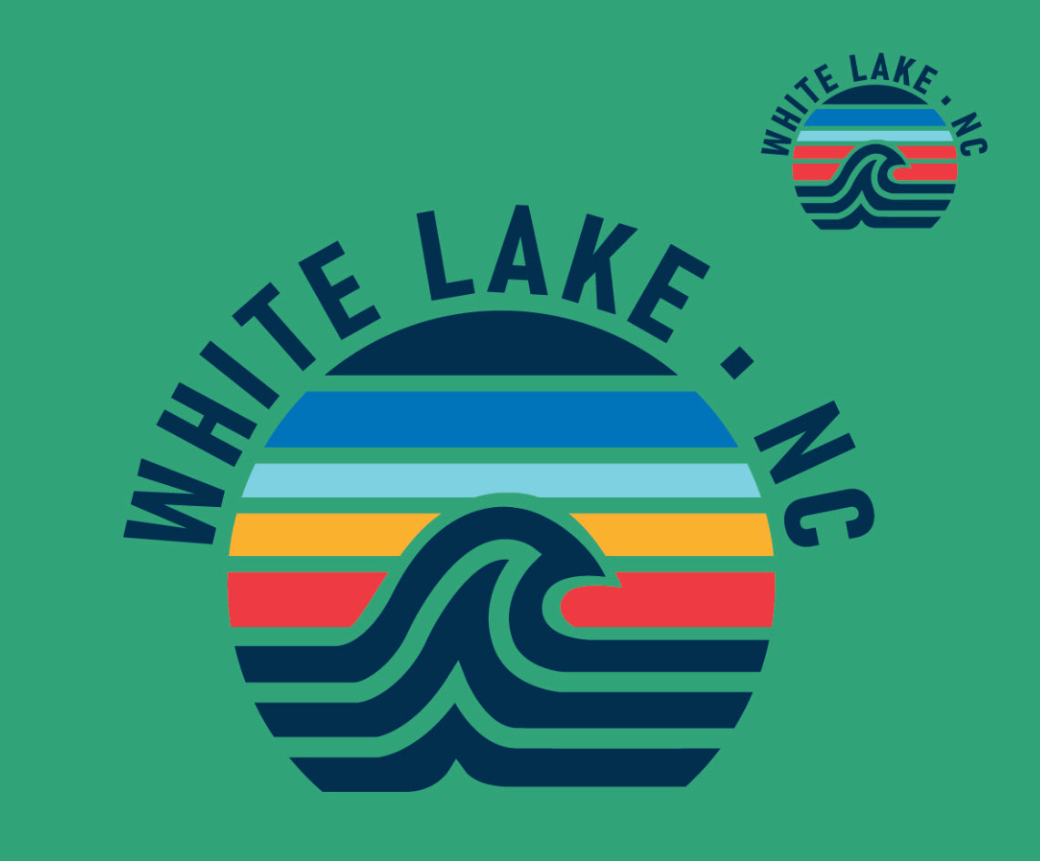 White Lake Pampers Wave SS Youth Tee - Seafoam