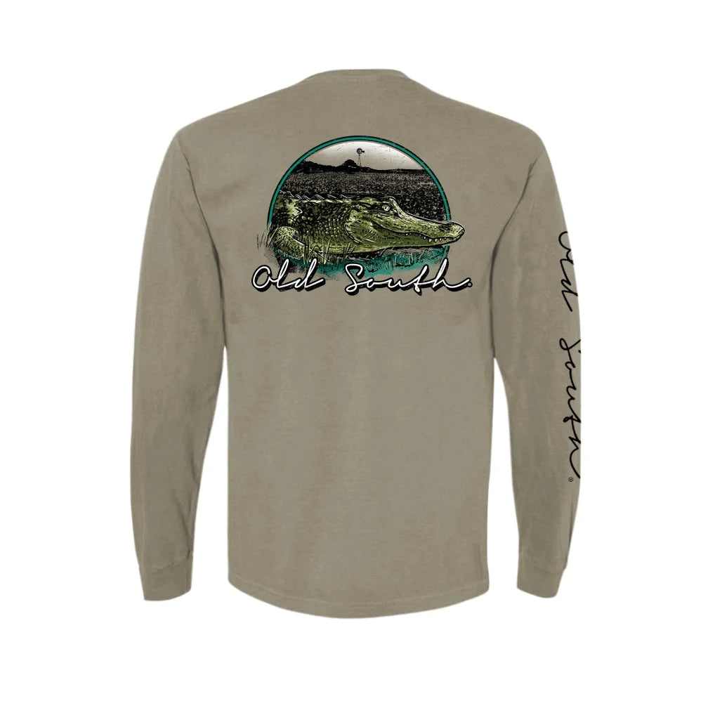 Old South Alligator Long Sleeve Tee