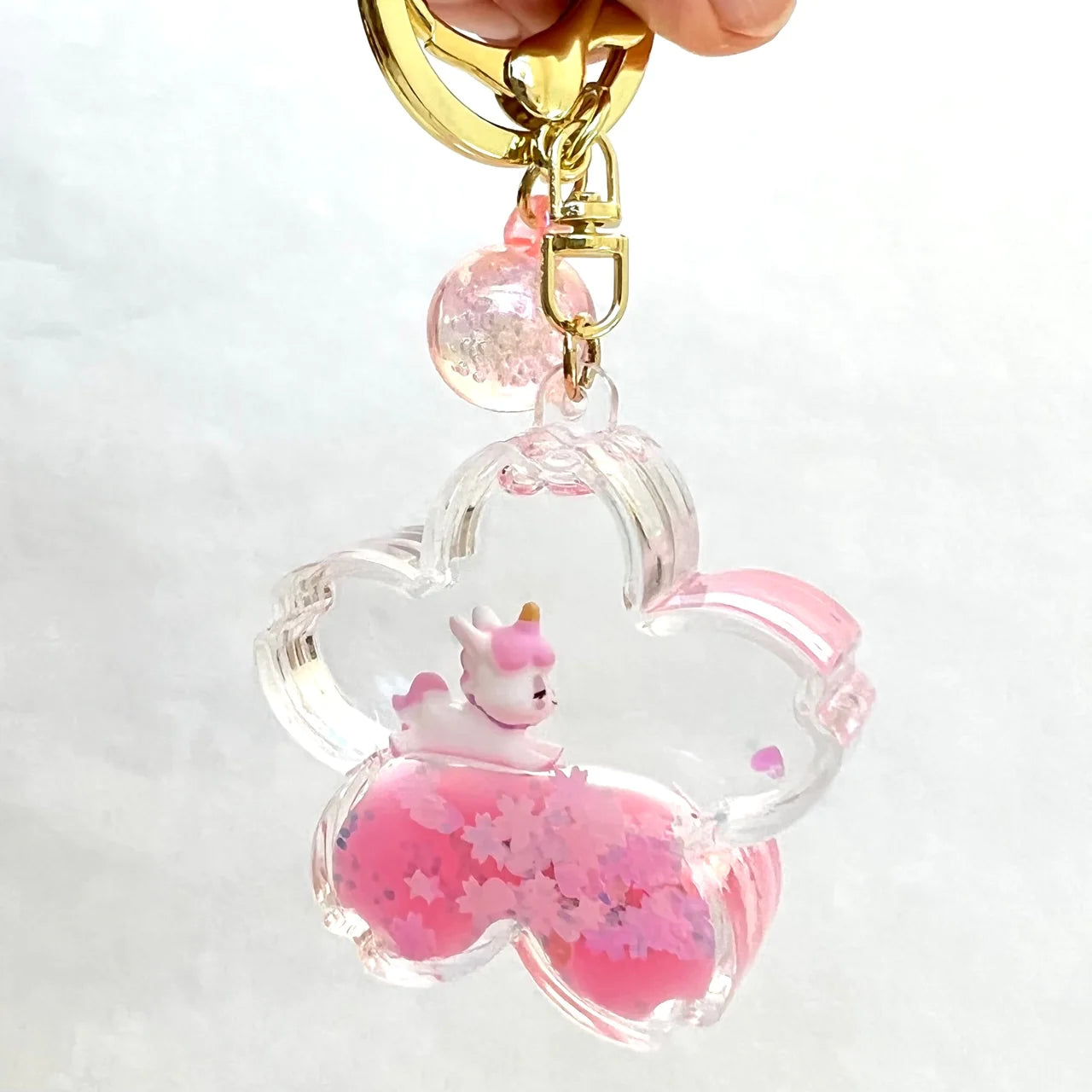 Unicorn Flower Floaty Keychain