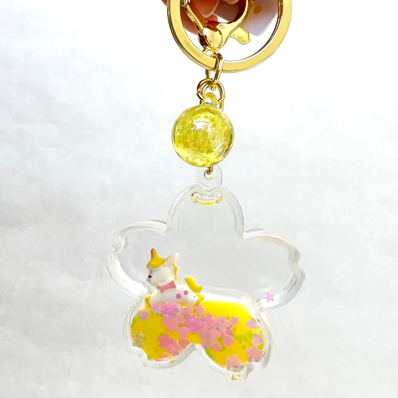 Unicorn Flower Floaty Keychain