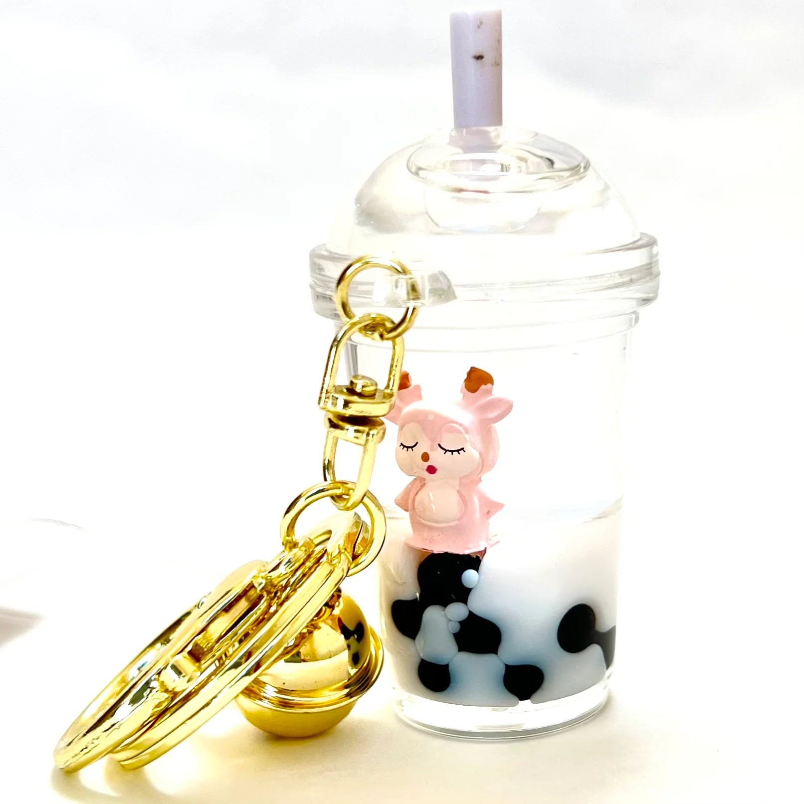 Snow Deer Floaty Keychain