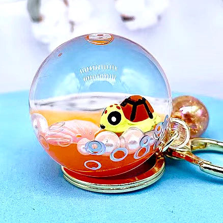 Sea Animal Orb Floaty Keychain