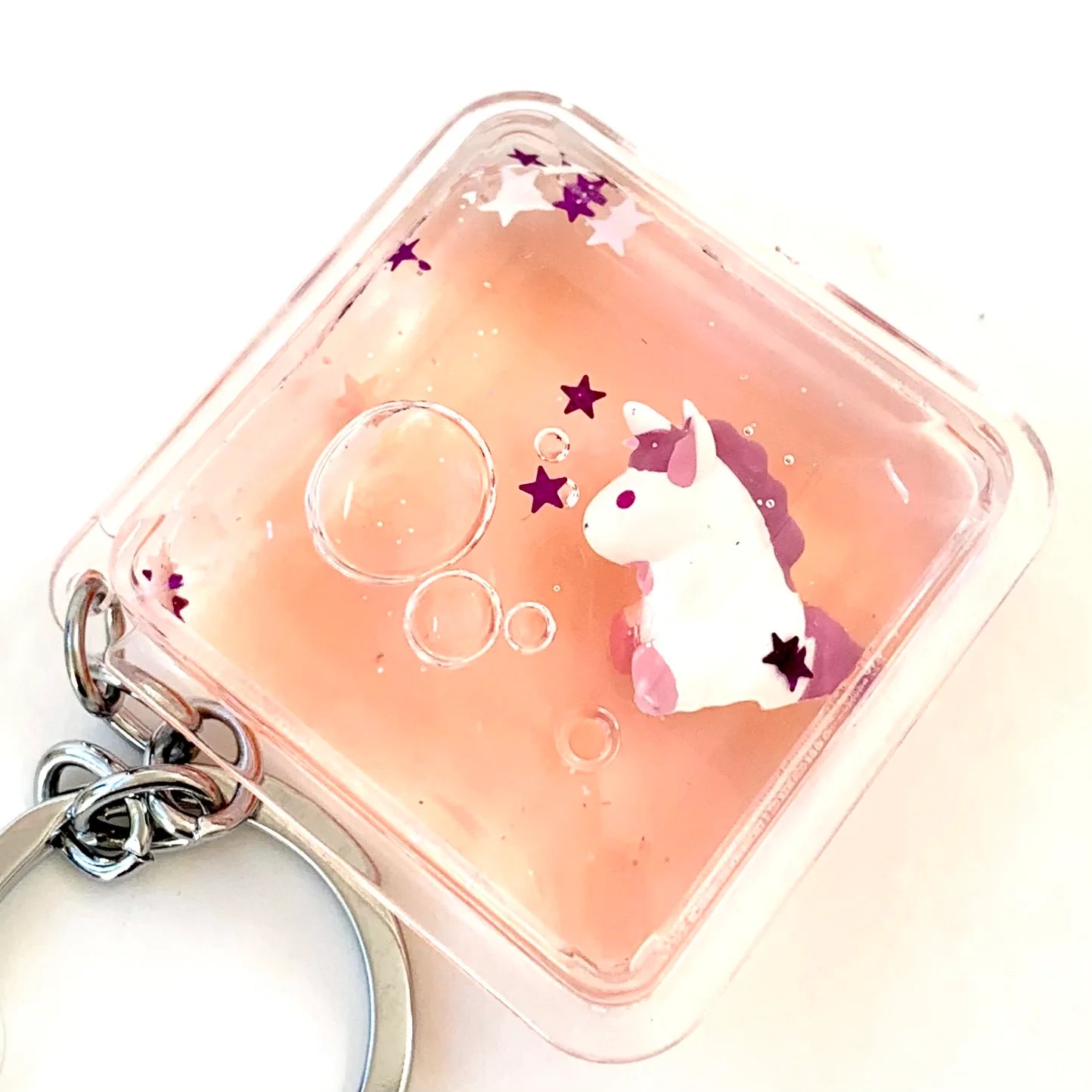 Floating Unicorn Keychain