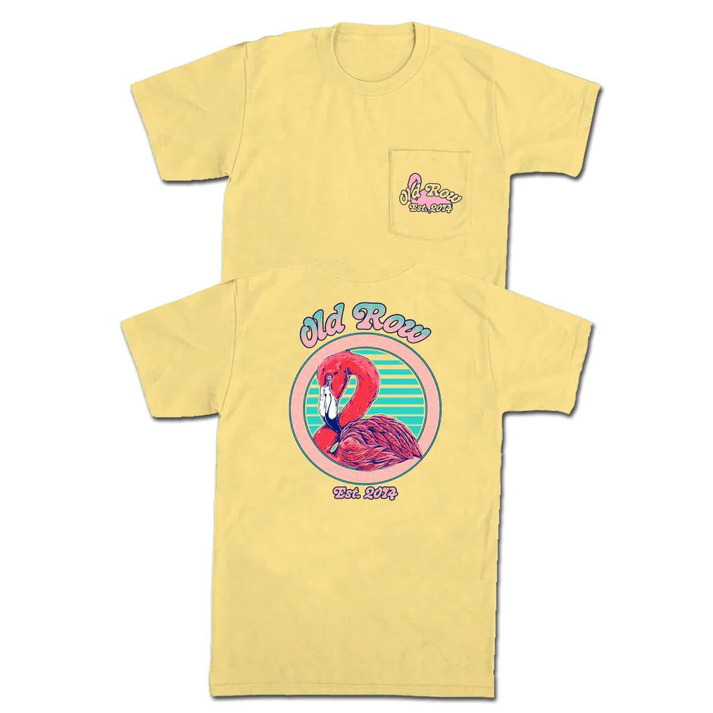 Old Row Flamingo Pocket Tee
