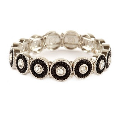 Zoe Silver Black Bracelet