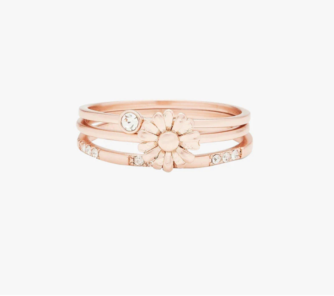 Pura Vida Daisy Pickin’ Ring Stack