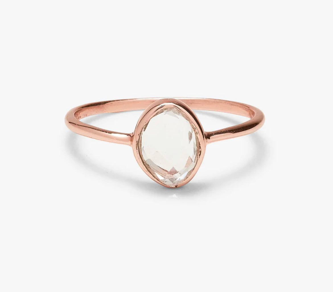 Pura Vida Clear Quartz Ring